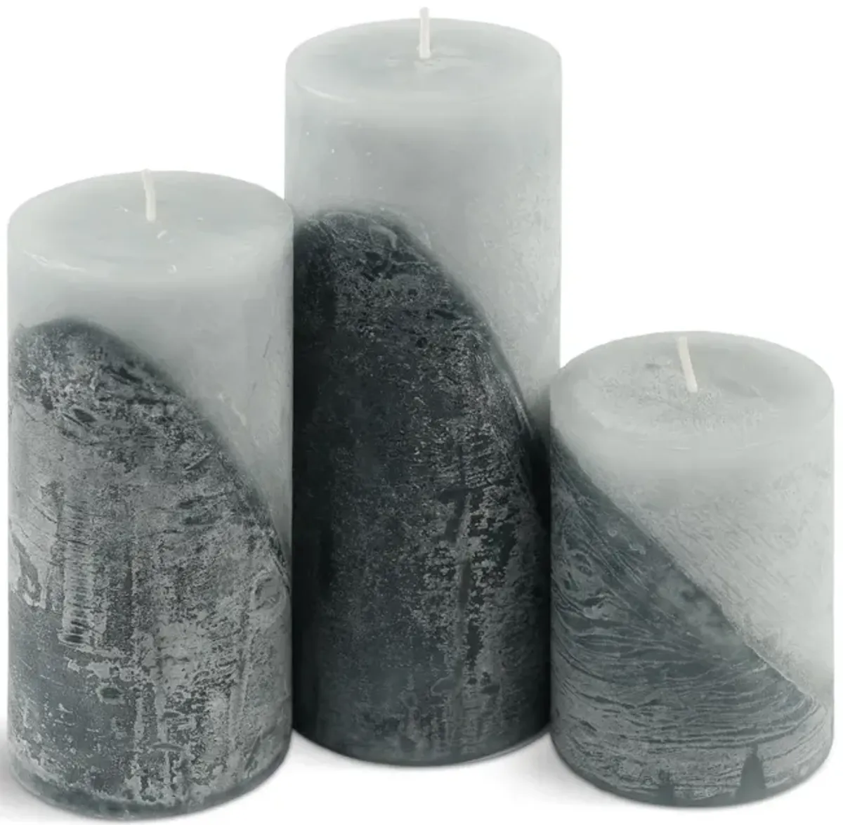 Grey Winter Woods Pillar Candle - Medium