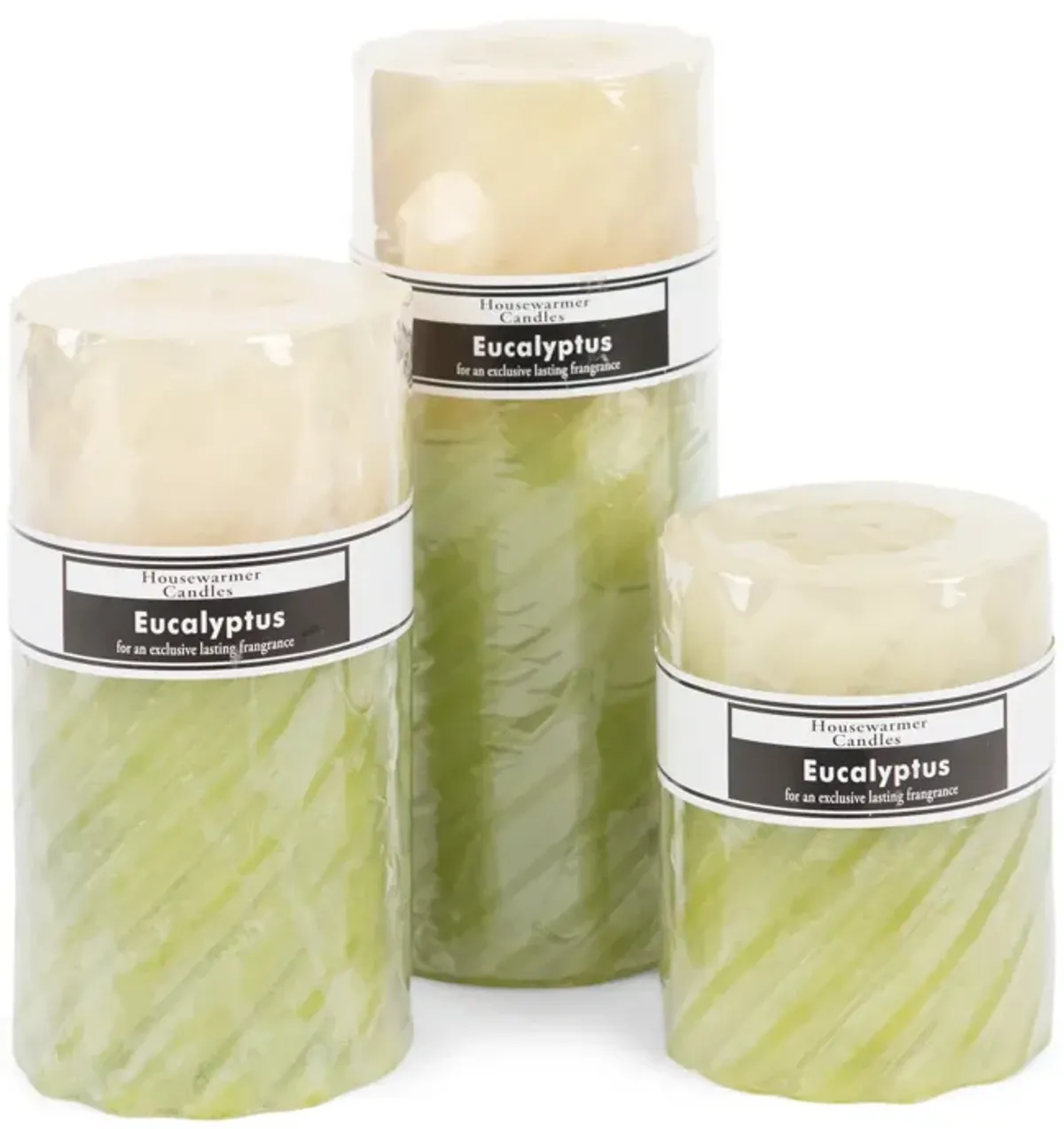 Eucalyptus Pillar Candle - 3  X 4 