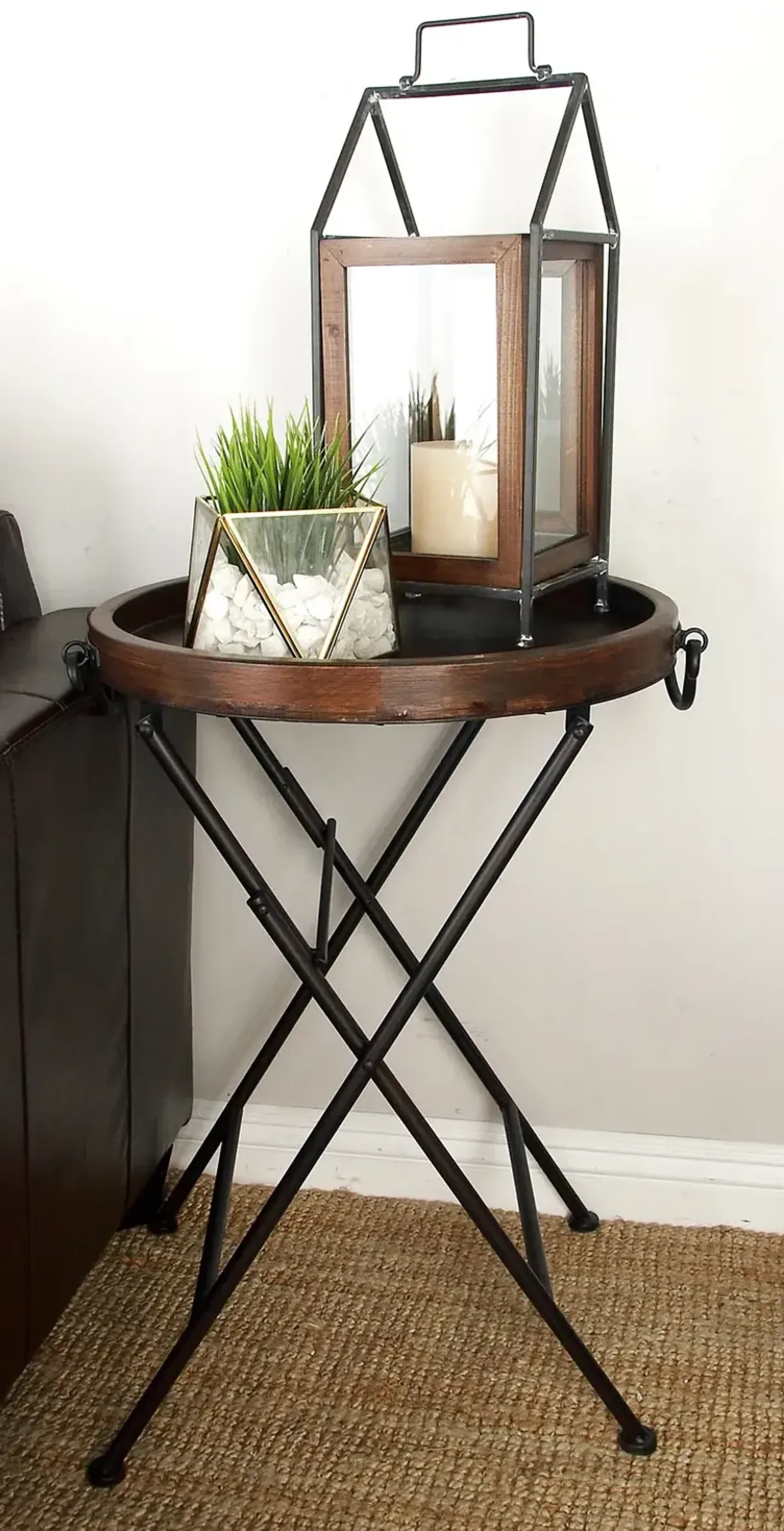 Tray Table Metal And Wood