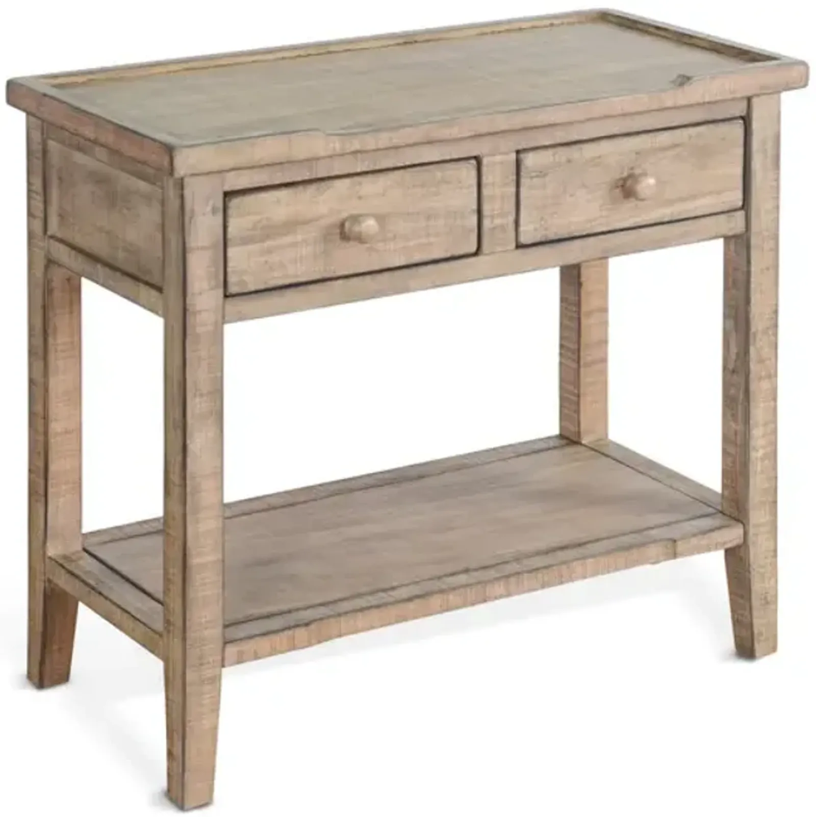 Marina 2 Drawer Entry Table - Beach Pebble