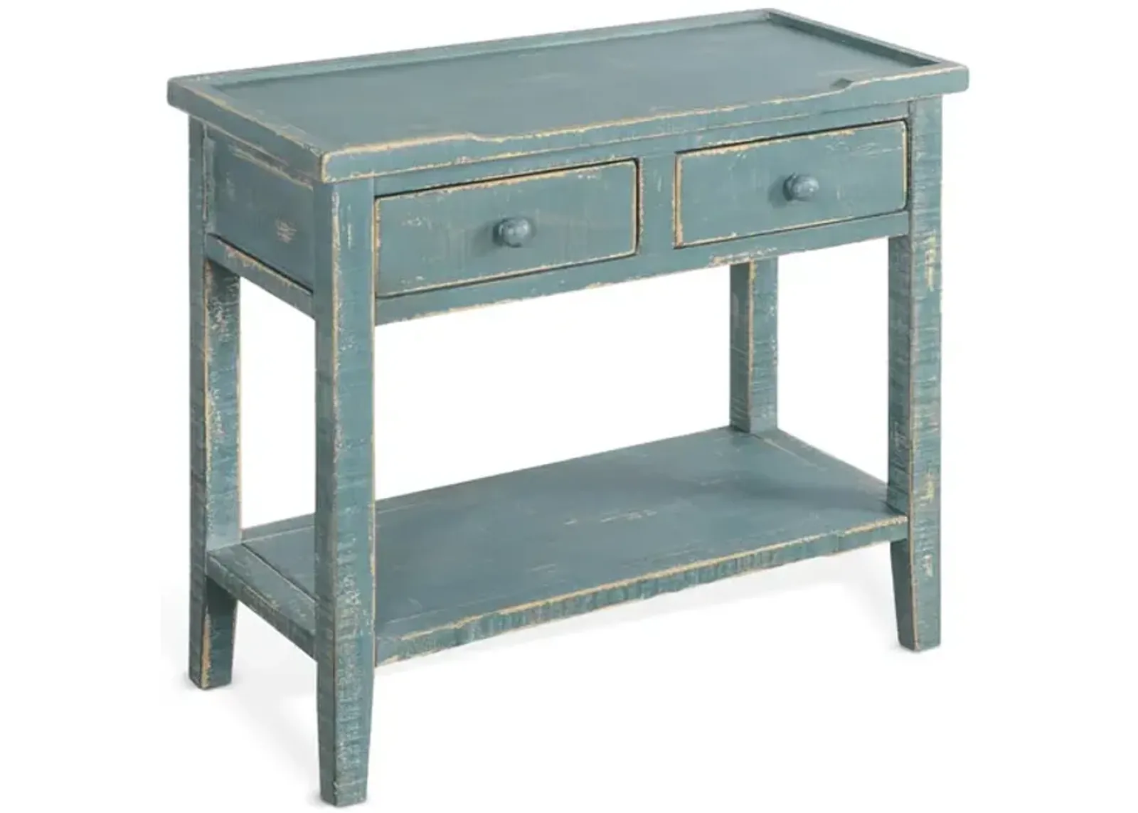 Marina 2 Drawer Entry Table - Sea Grass