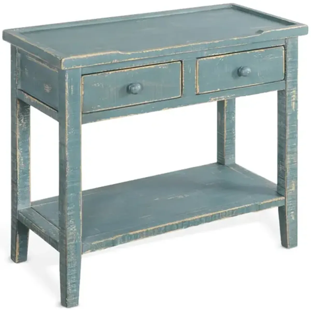 Marina 2 Drawer Entry Table - Sea Grass