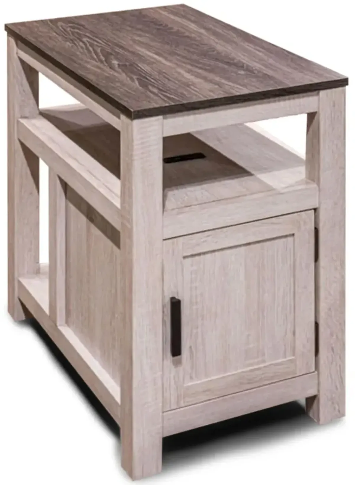 Flinn Chairside Table - Two-Tone