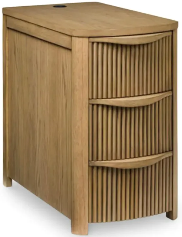 Arnold Chairside Table - Light Brown