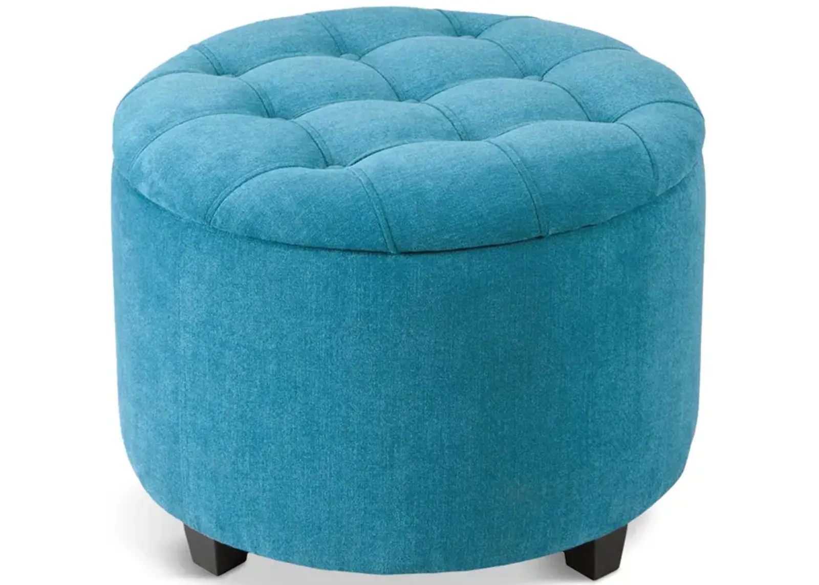 Sasha Shoe Storage Ottoman - Teal