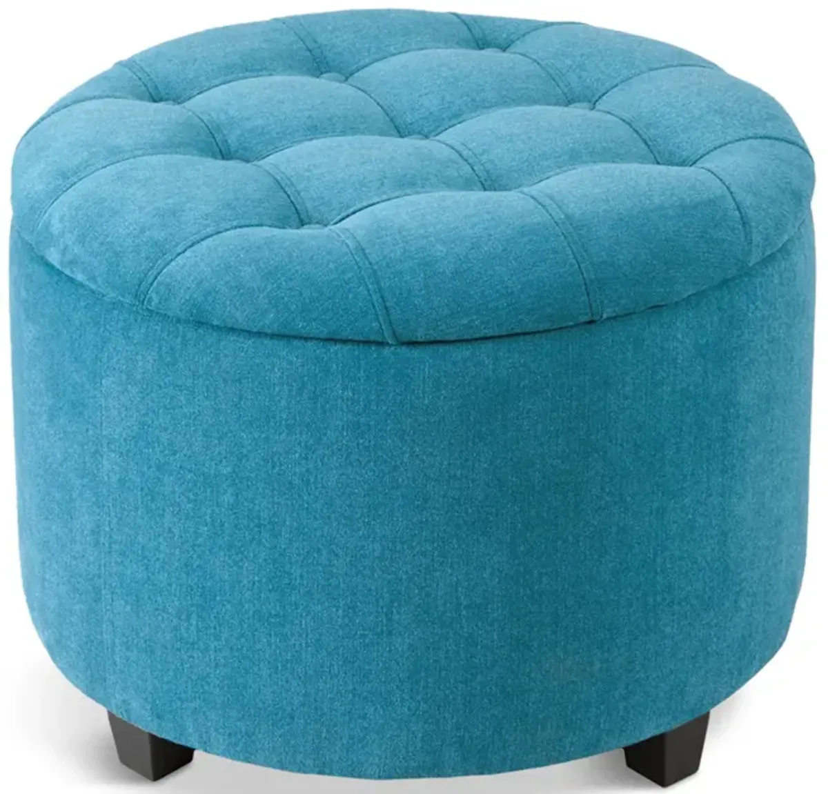 Sasha Shoe Storage Ottoman - Teal