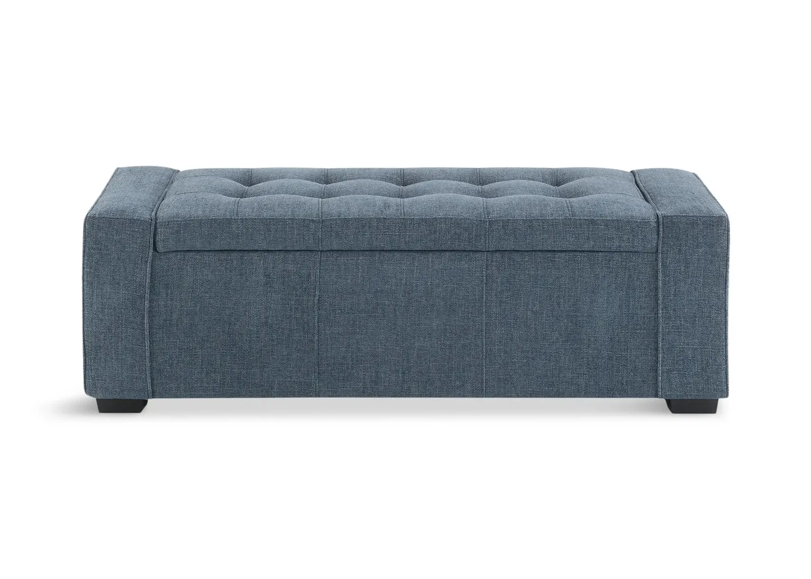 Arturo Tufted Storage Bench - Charcoal