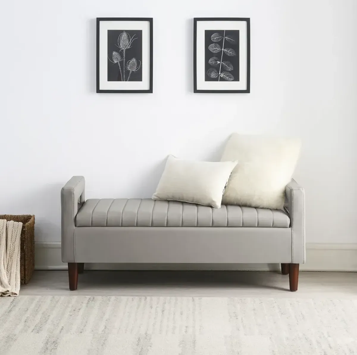 Quinn Channel Storage Bench - Grey