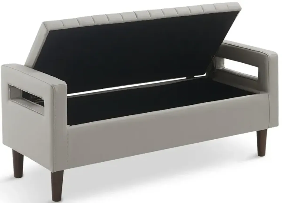 Quinn Channel Storage Bench - Grey