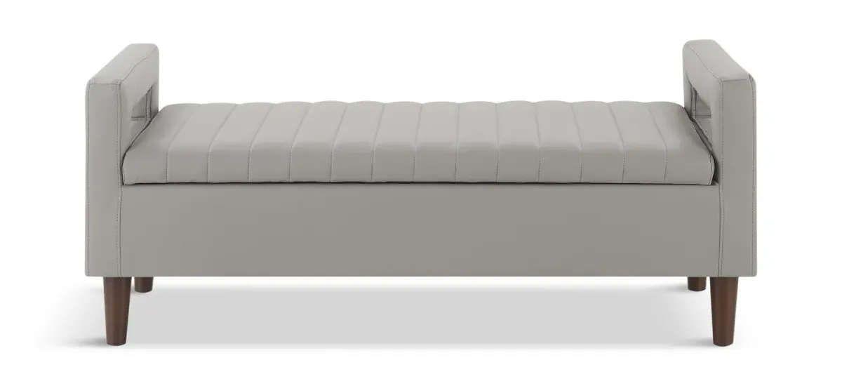 Quinn Channel Storage Bench - Grey