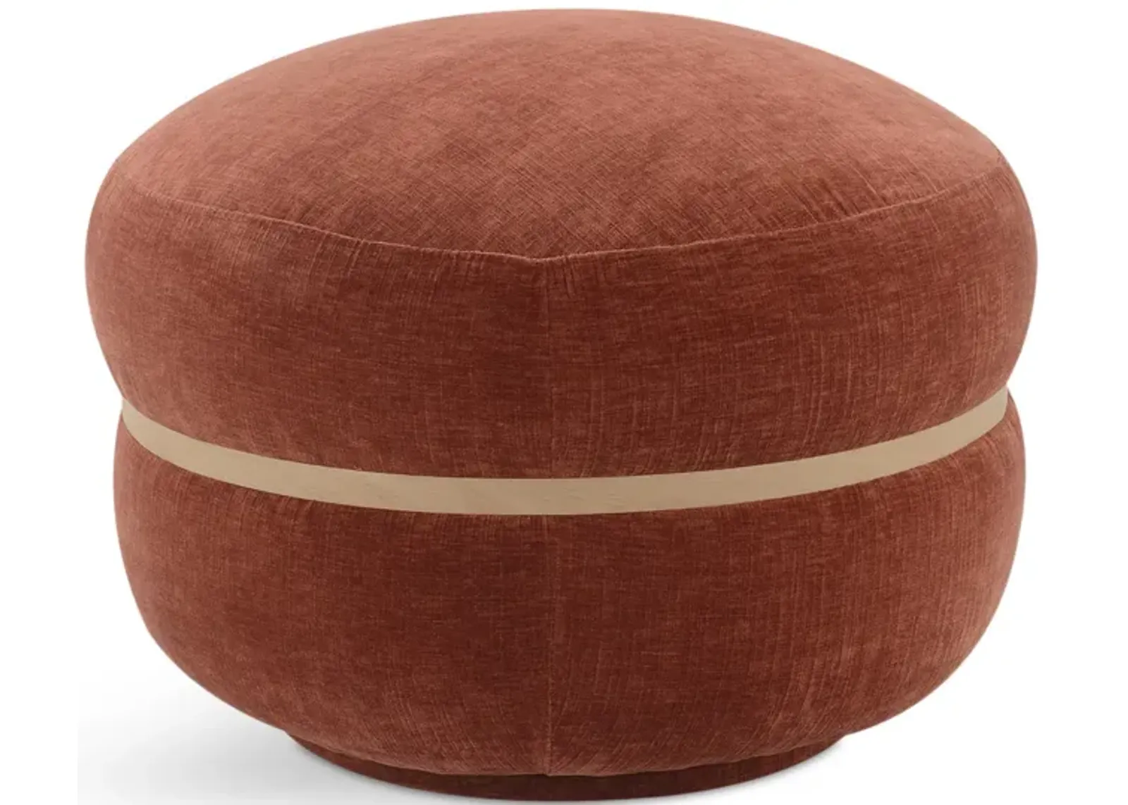 Contessa Swivel Ottoman - Paprika