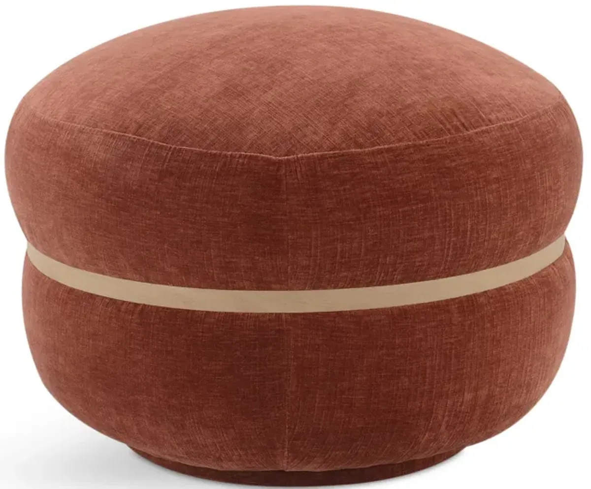 Contessa Swivel Ottoman - Paprika