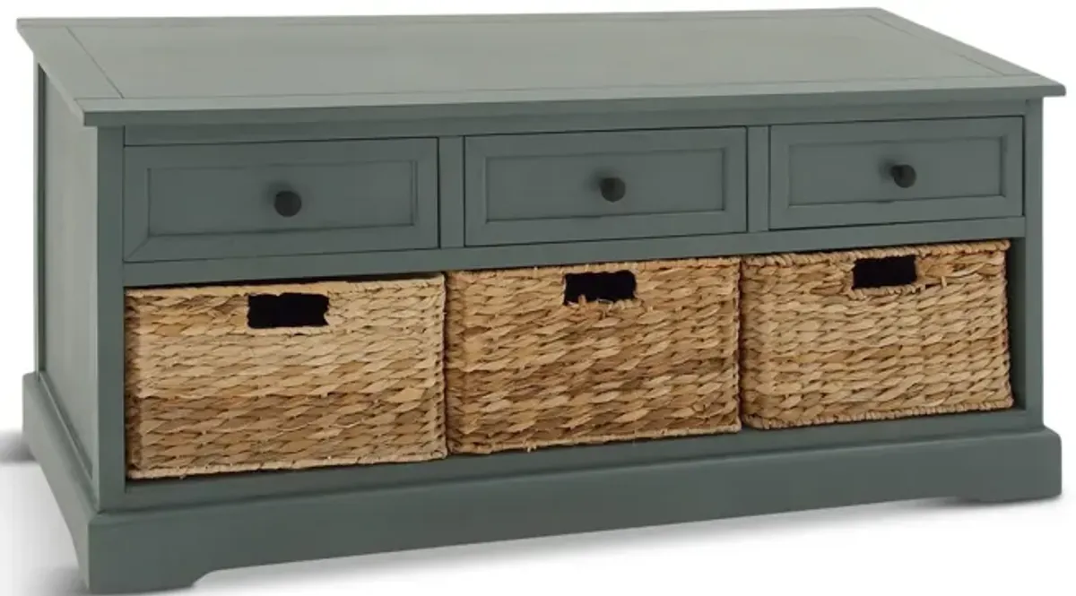 Wicker 3 Basket Chest