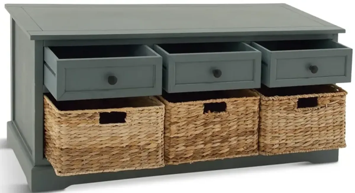 Wicker 3 Basket Chest