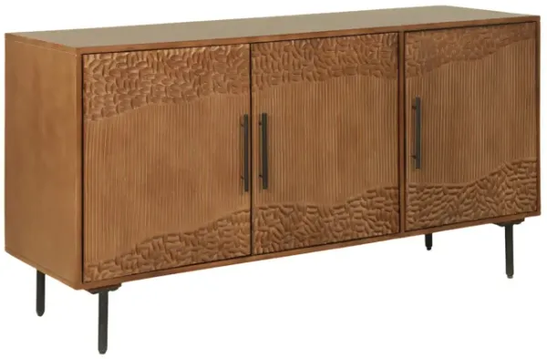 Phoenix 3 Door Carved Sideboard