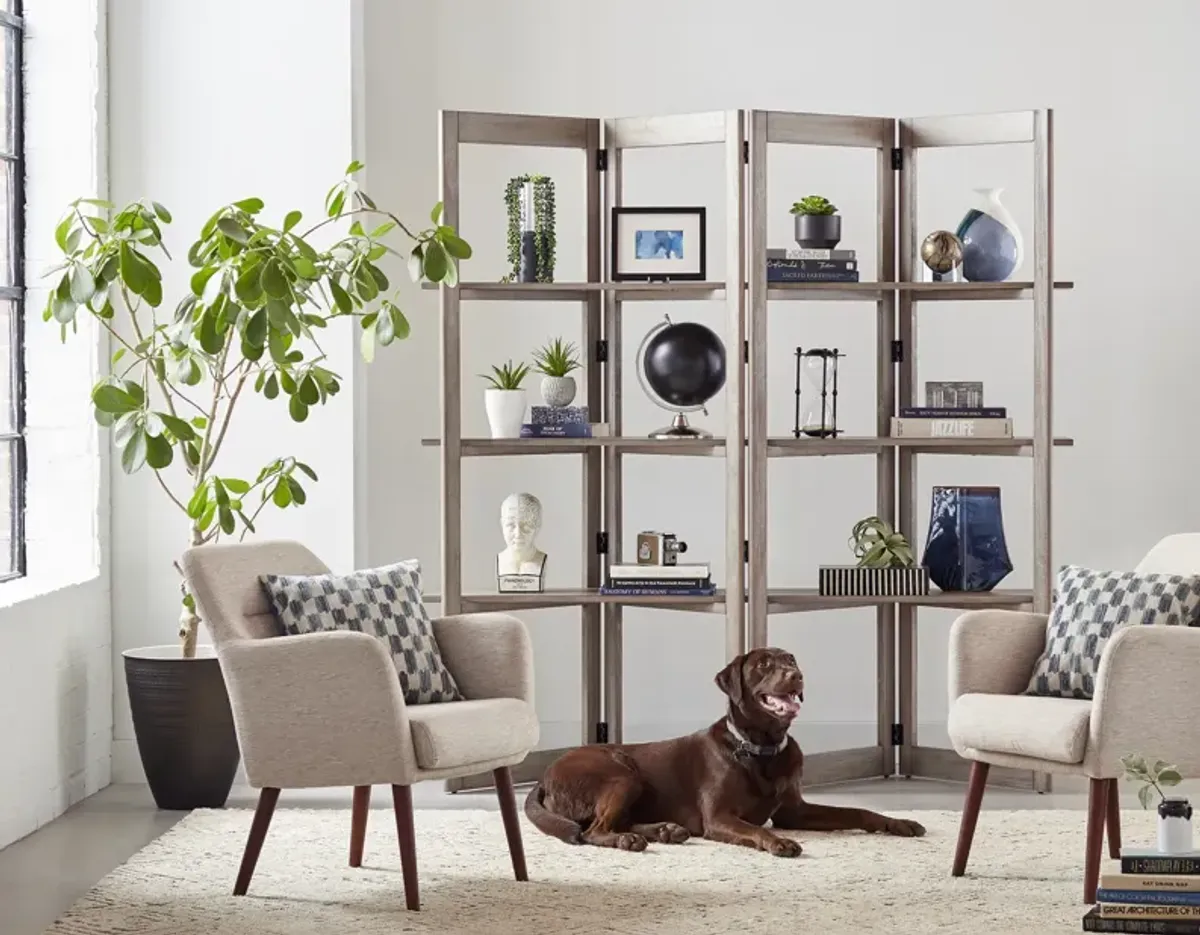 Woodford Room Divider - Grey