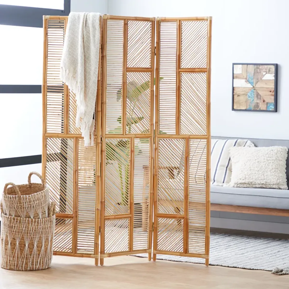 Rattan Room Divider