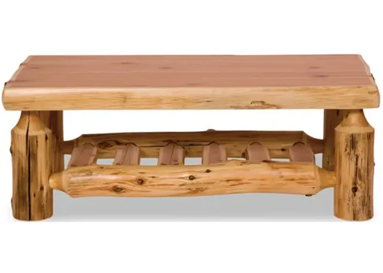 White Cedar Log Coffee Table