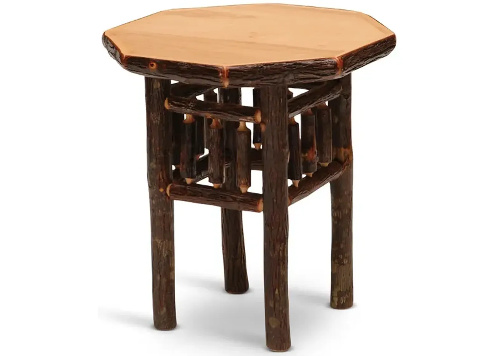 Hickory Octagonal End Table