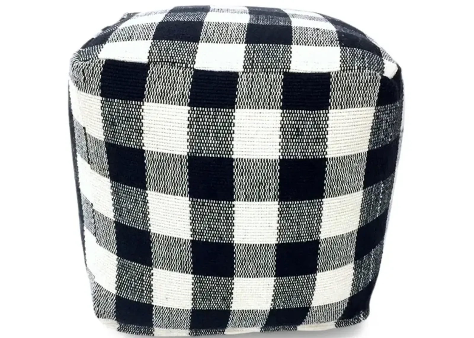 Square Pouf Buffalo Plaid