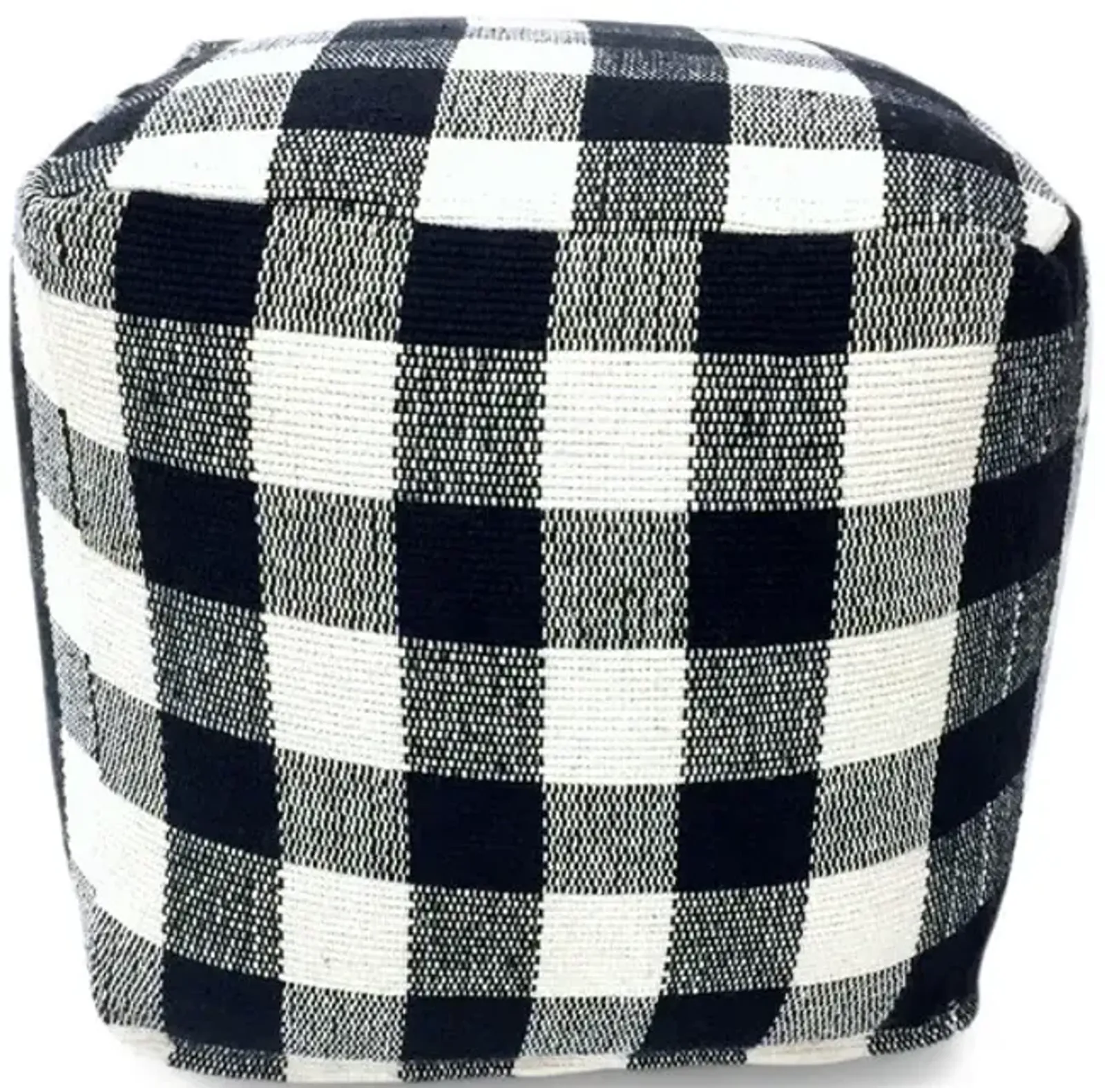 Square Pouf Buffalo Plaid