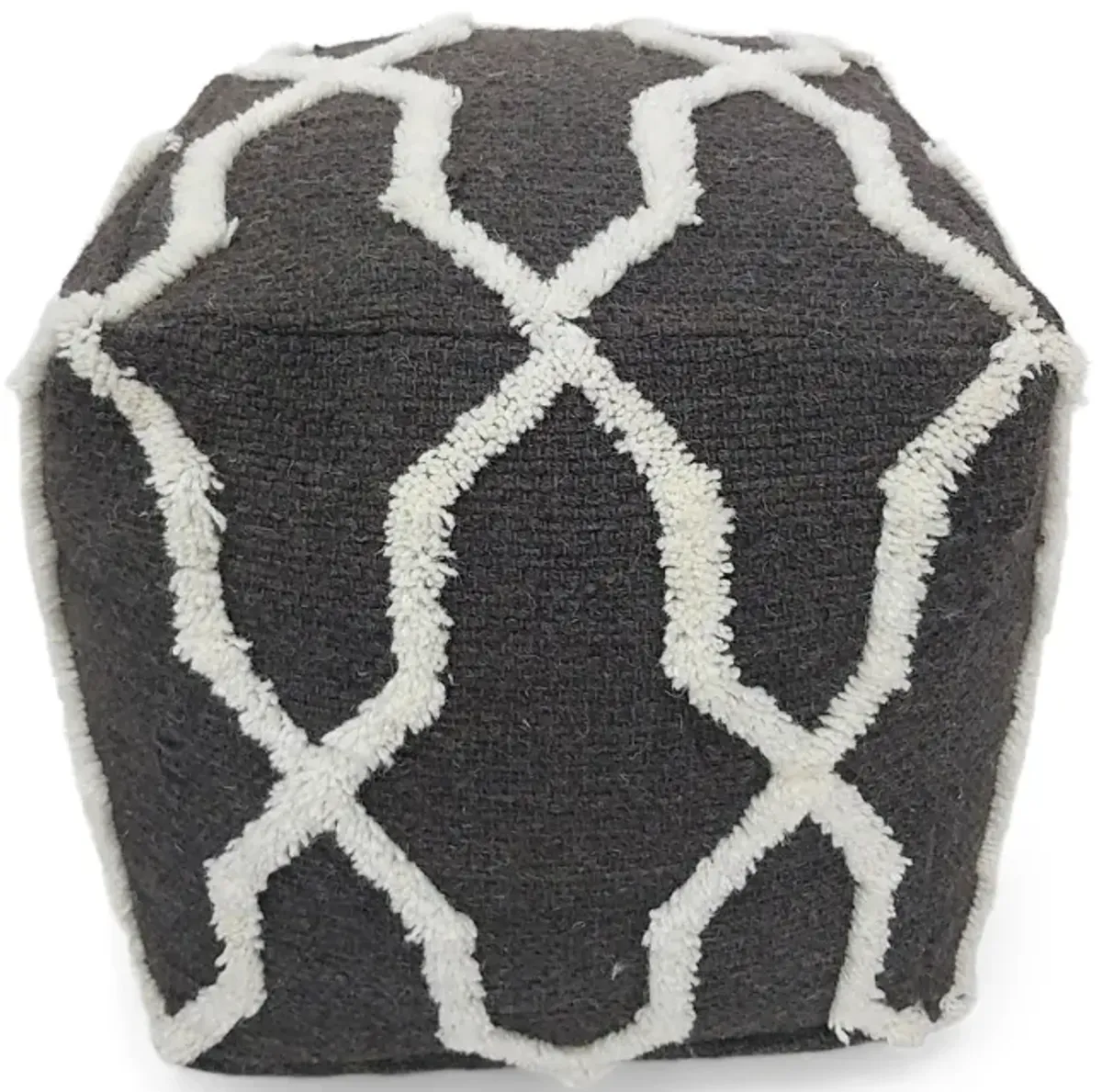 Trellis Design Pouf