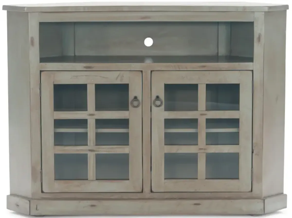Rustic Tall Corner Console