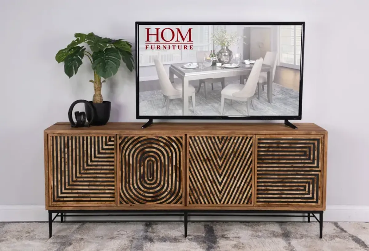 Love 80  Media Credenza