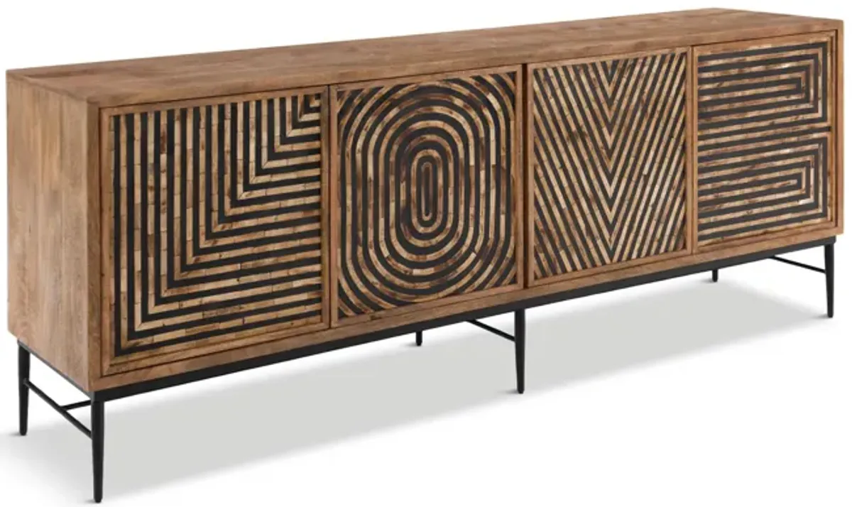 Love 80  Media Credenza