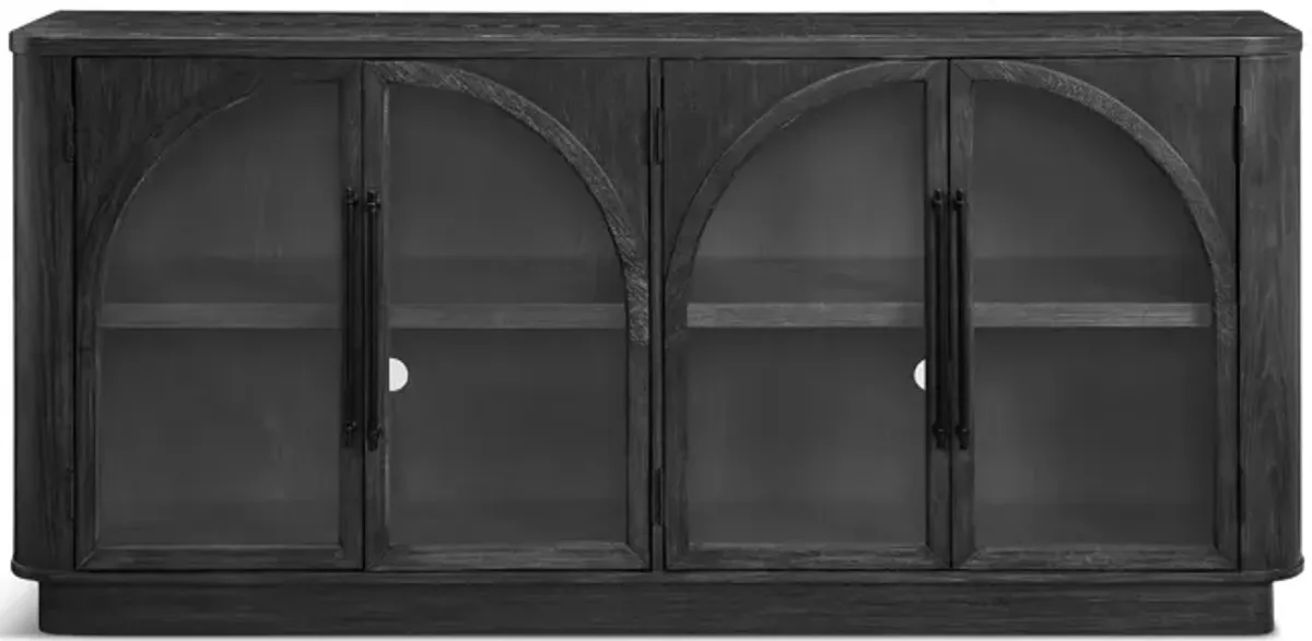 Freya Arches Black Media Console
