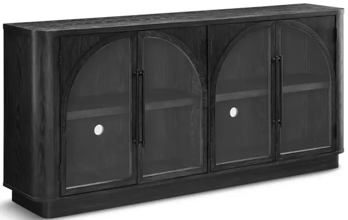Freya Arches Black Media Console