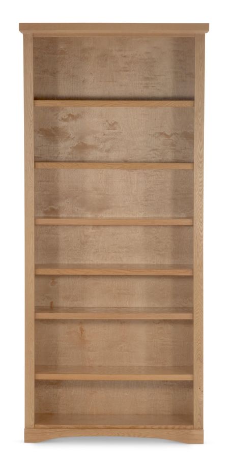 Traditional Oak Bookcase - 36  x 84 