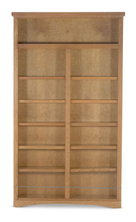 Traditional Oak Bookcase - 48  x 84 