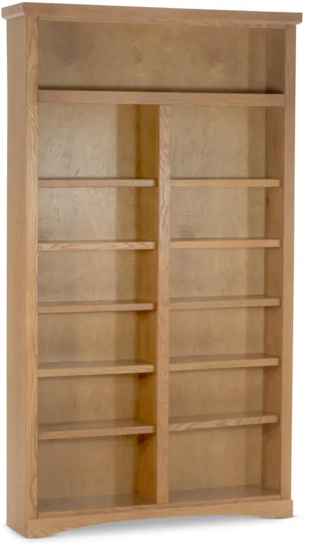 Traditional Oak Bookcase - 48  x 84 