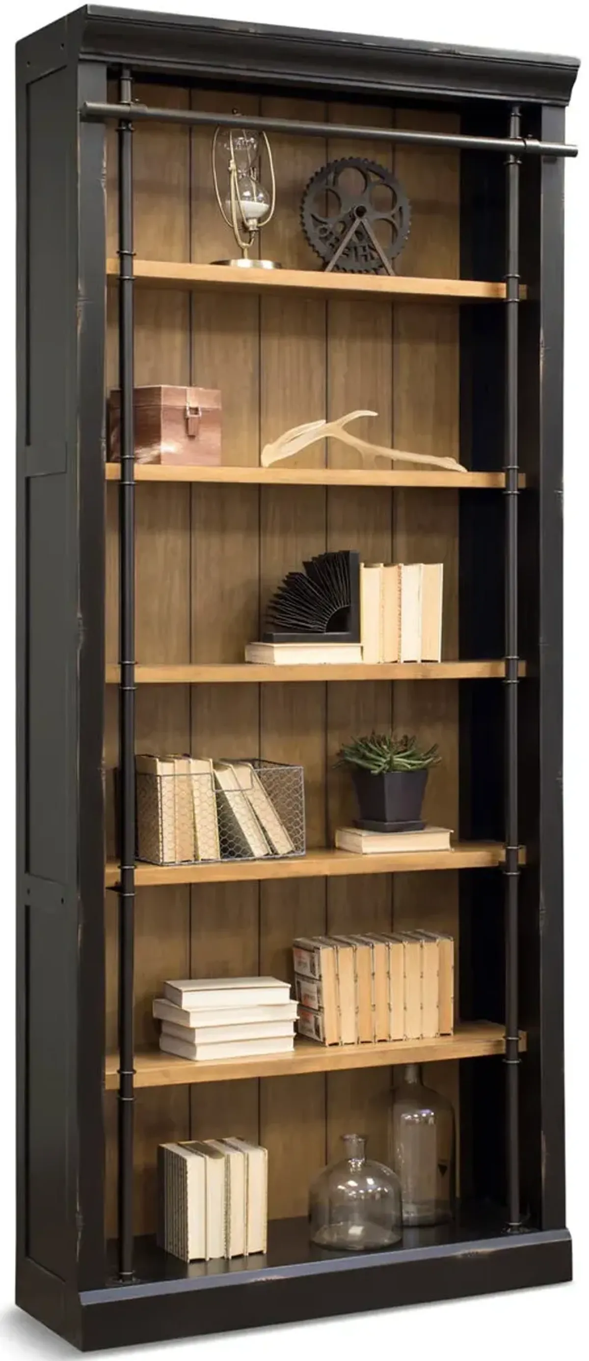 Redmond Ebony Tall Bookcase