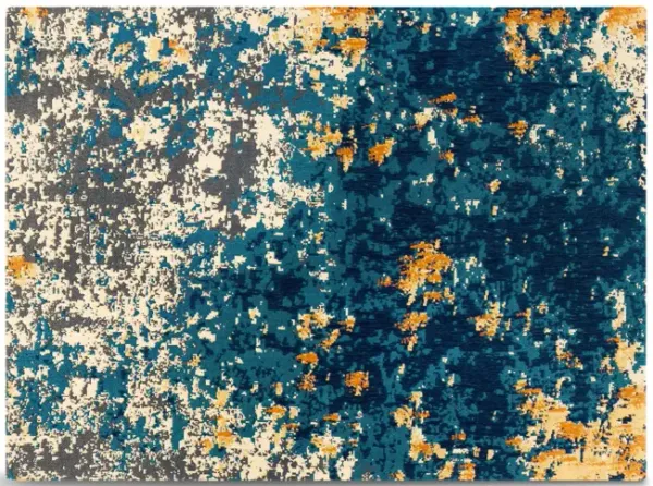 Luri Blue Rug d Chair Mat