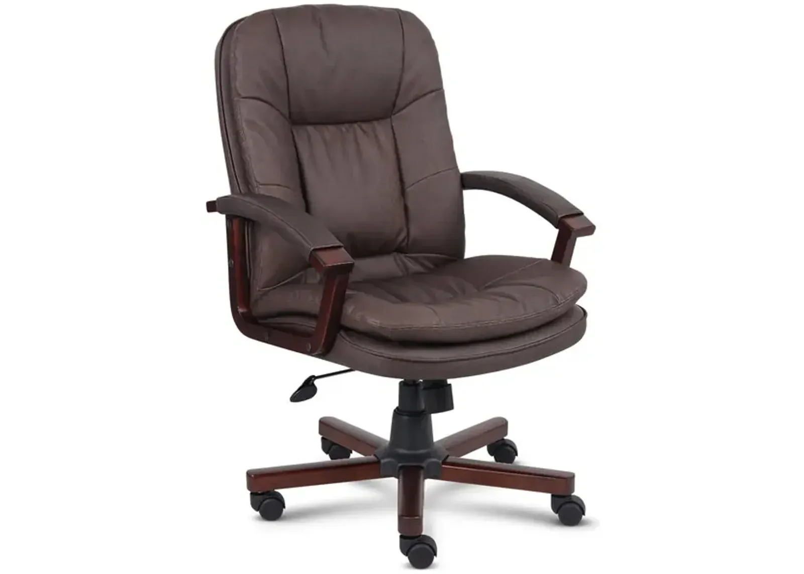 Brown Bomber Leather Office Chair