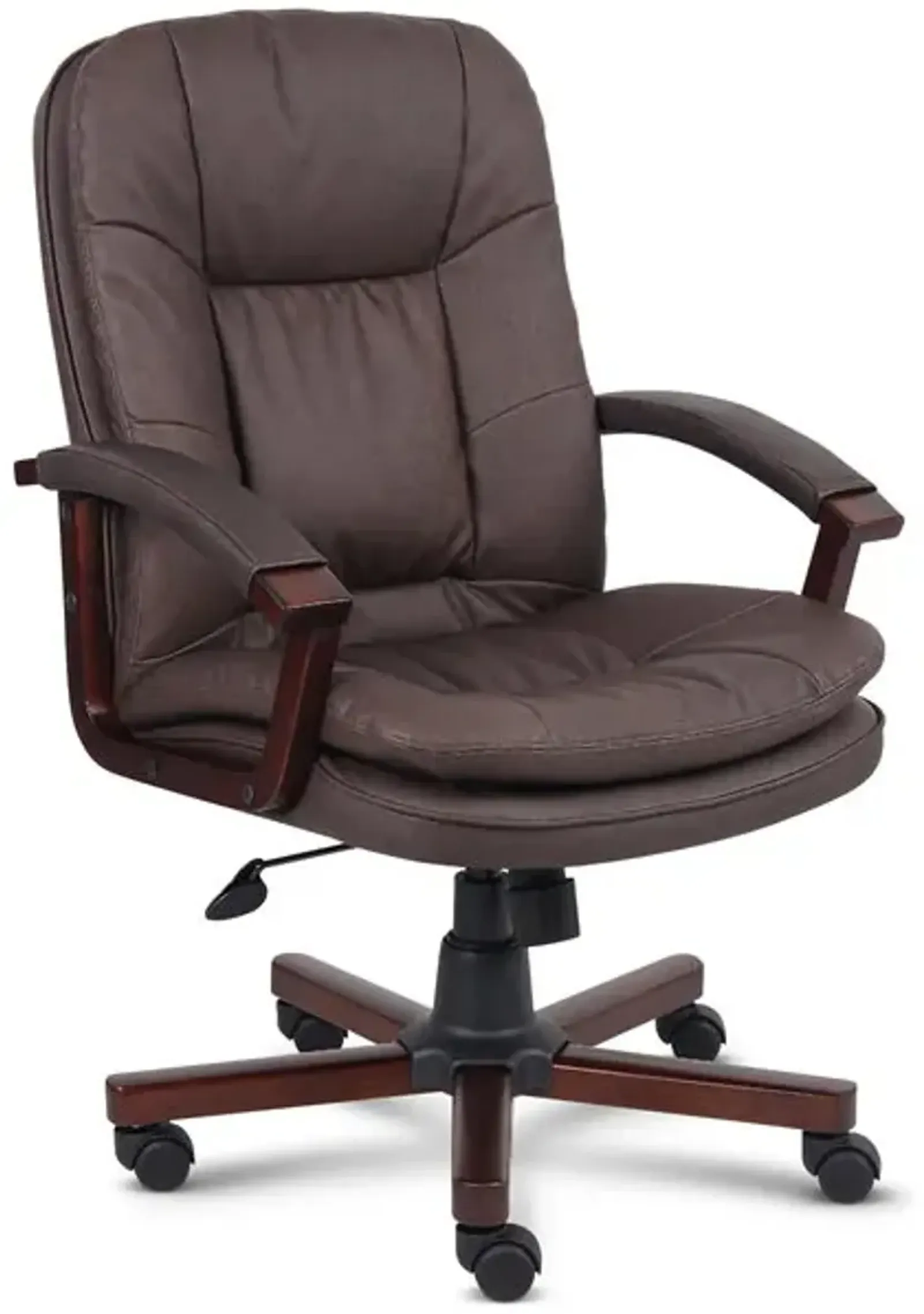 Brown Bomber Leather Office Chair