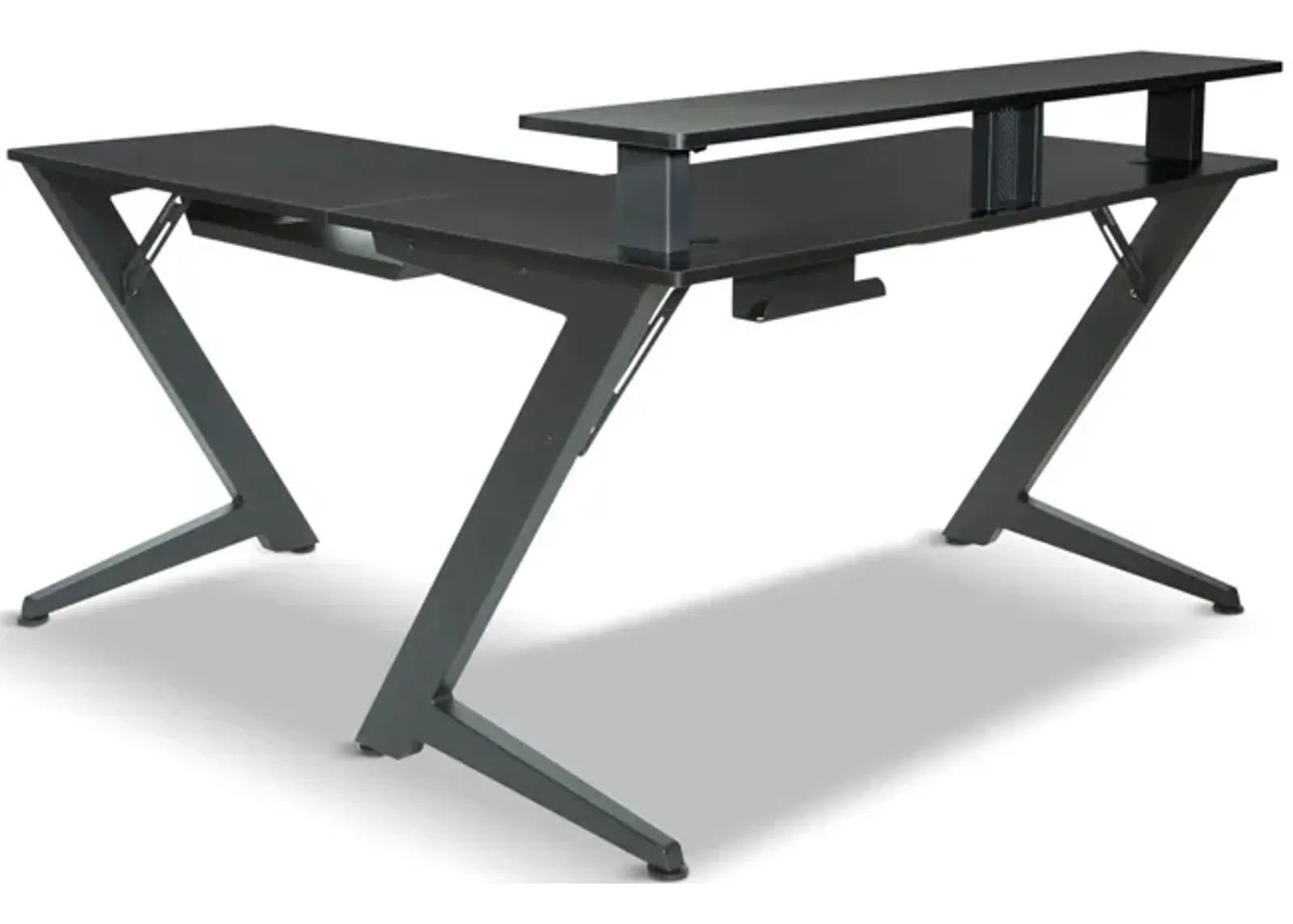 Level Up Gaming Desk With Return And Bluetooth Lighting