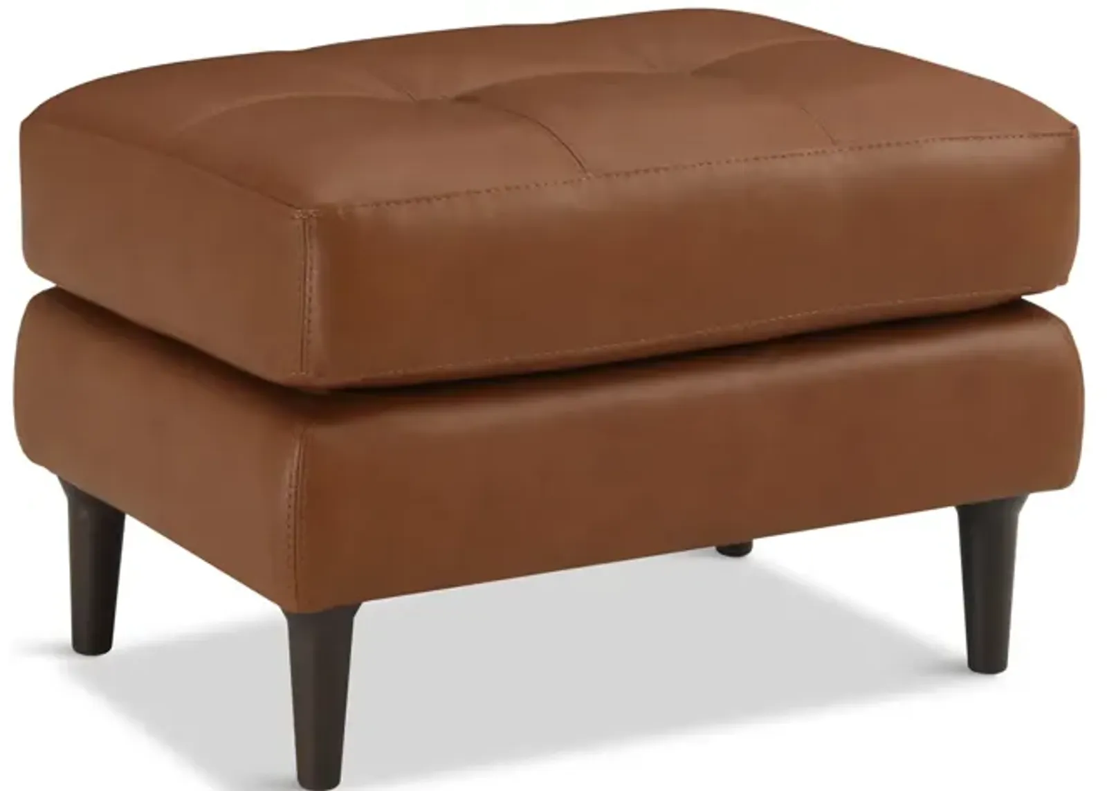 Ollie Leather Ottoman