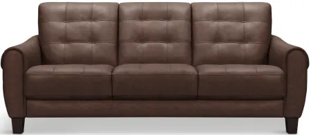 Madden Leather Sofa - Tobacco
