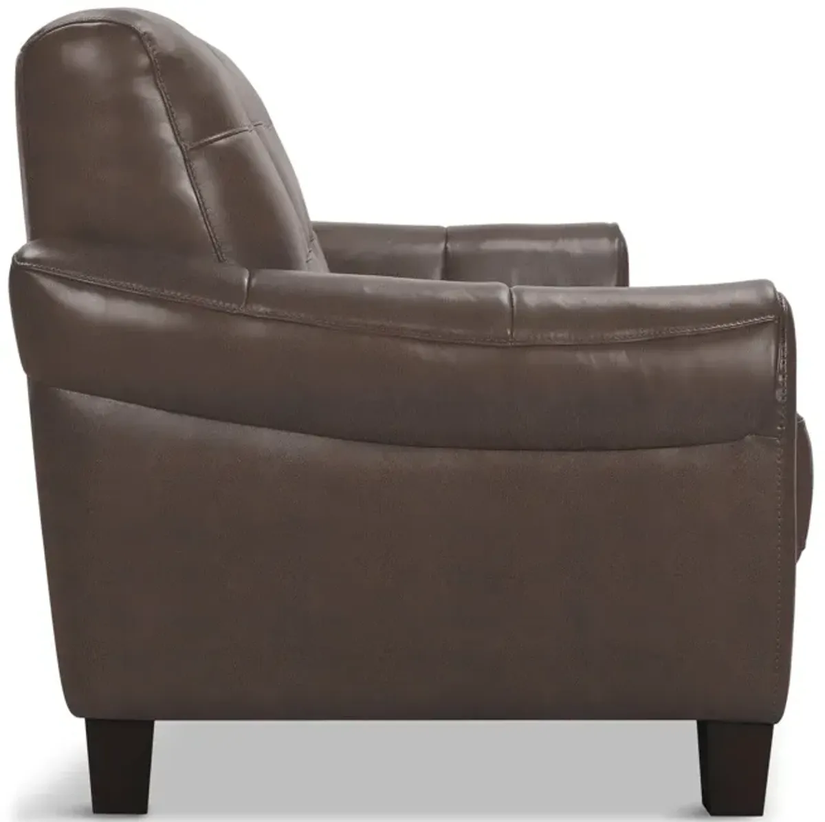 Madden Leather Loveseat - Tobacco