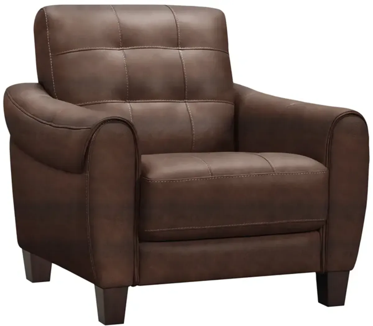 Madden Leather Chair - Tobacco