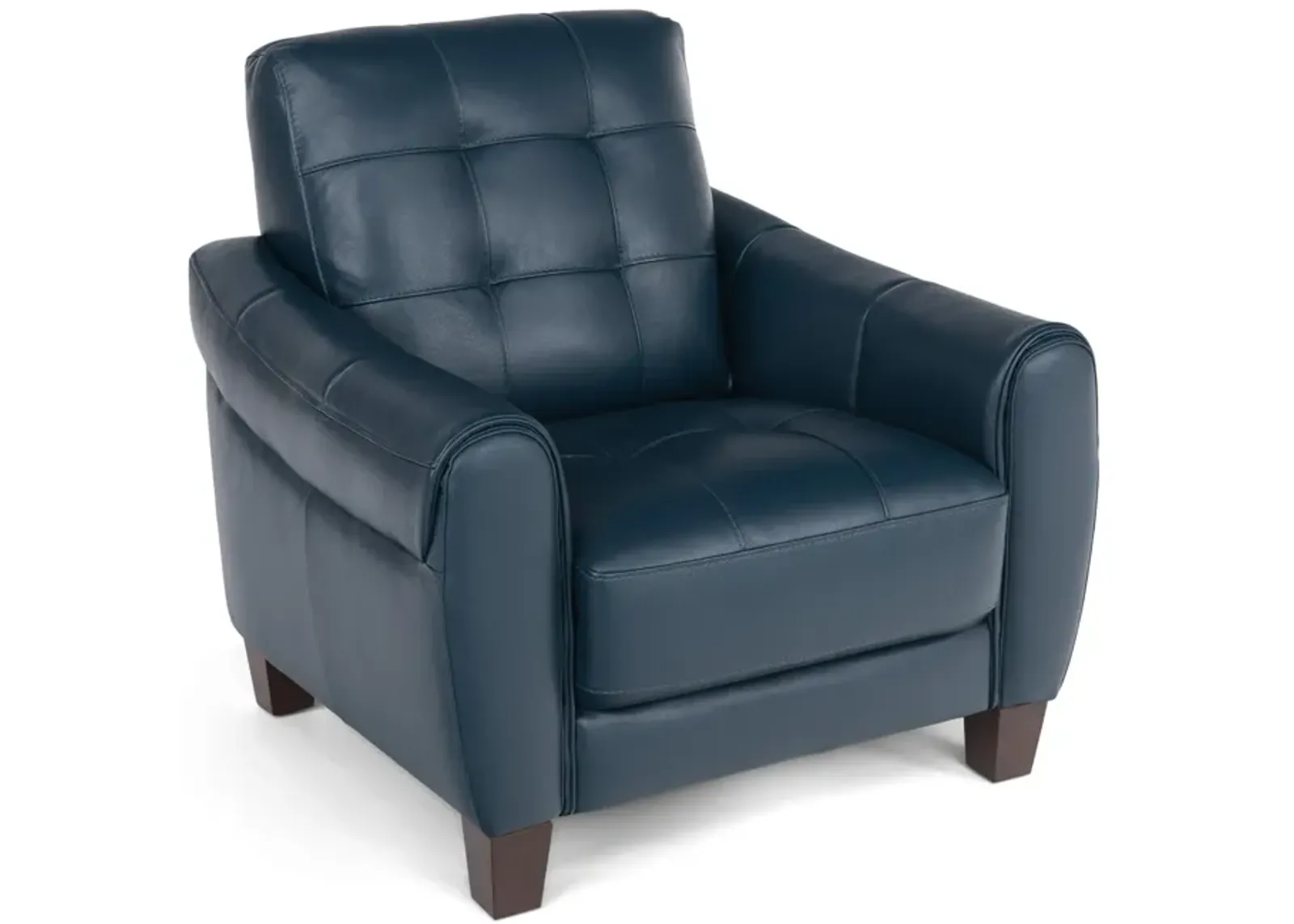 Madden Leather Chair - Blue