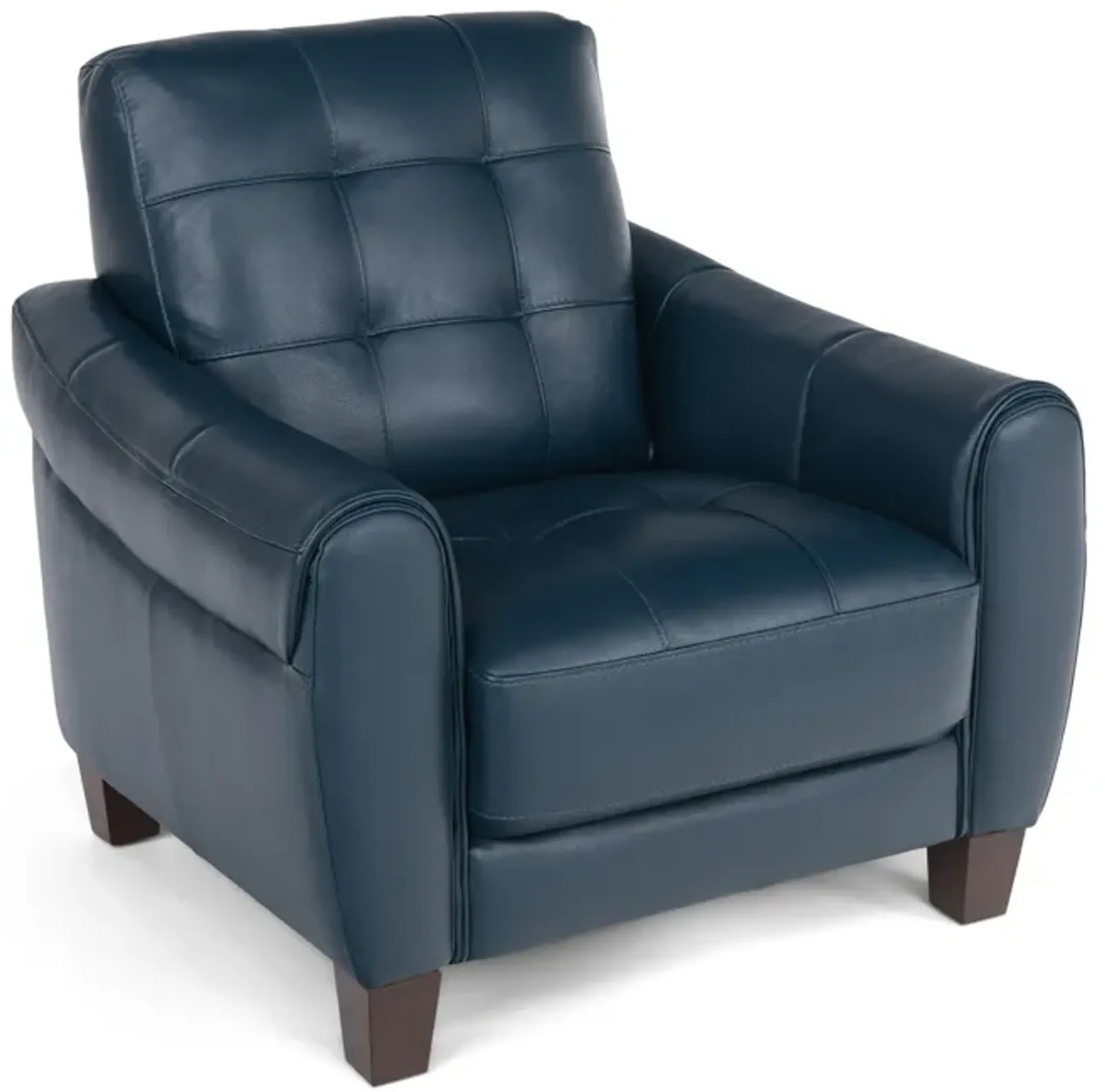 Madden Leather Chair - Blue