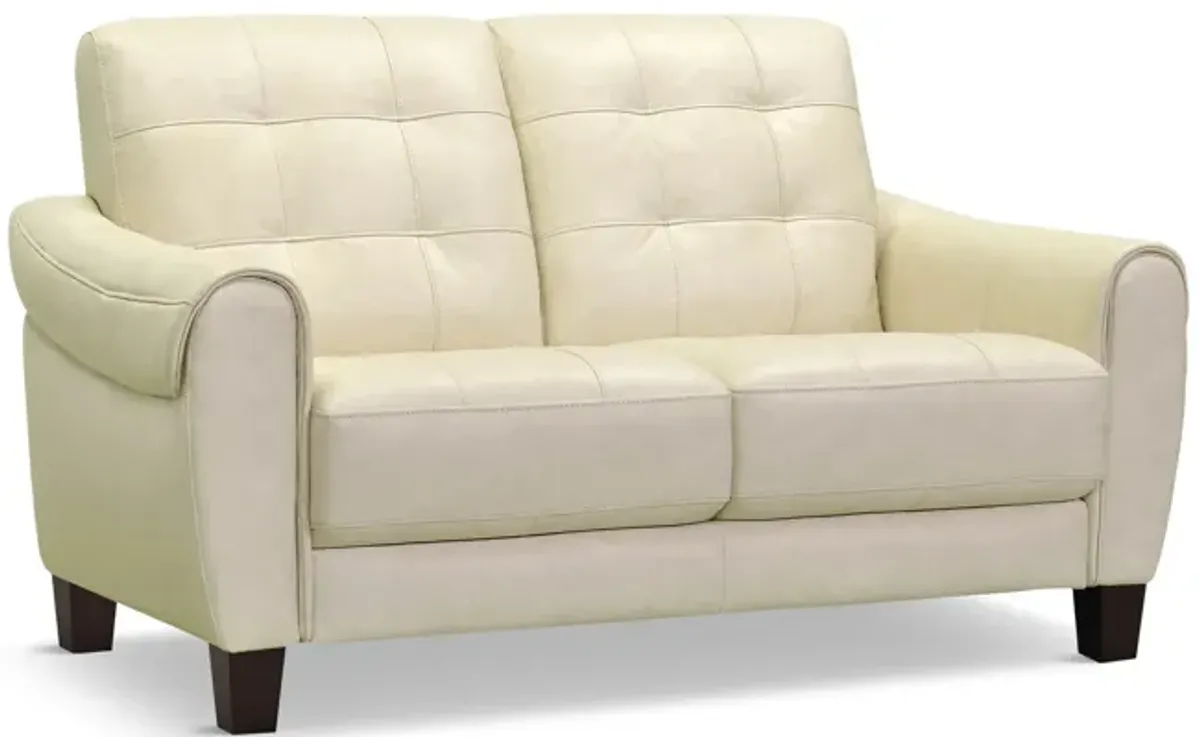 Madden Leather Loveseat - Butter