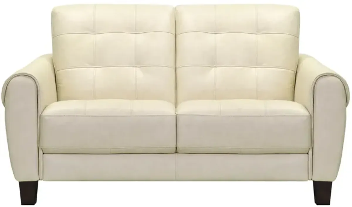 Madden Leather Loveseat - Butter