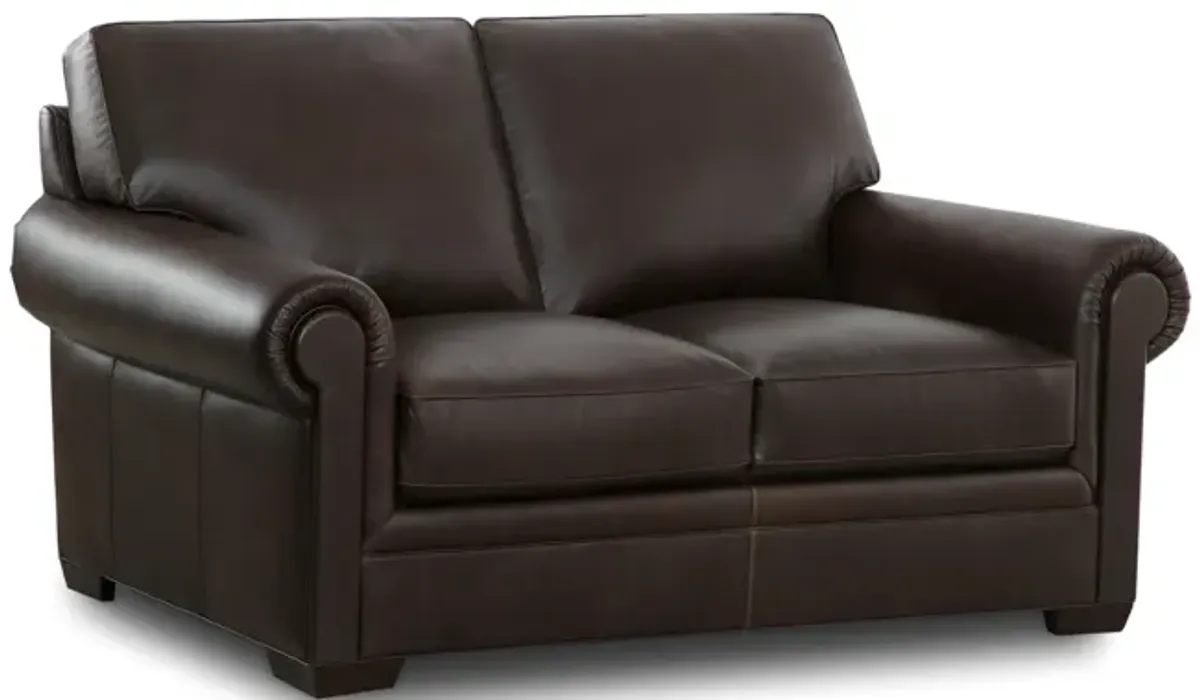 Clara Leather Loveseat