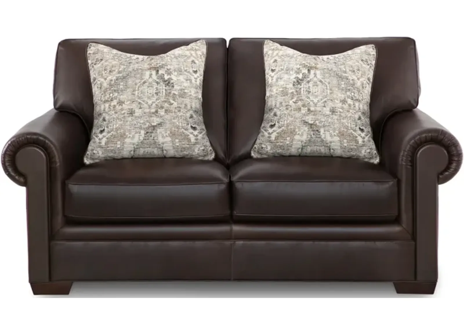 Clara Leather Loveseat