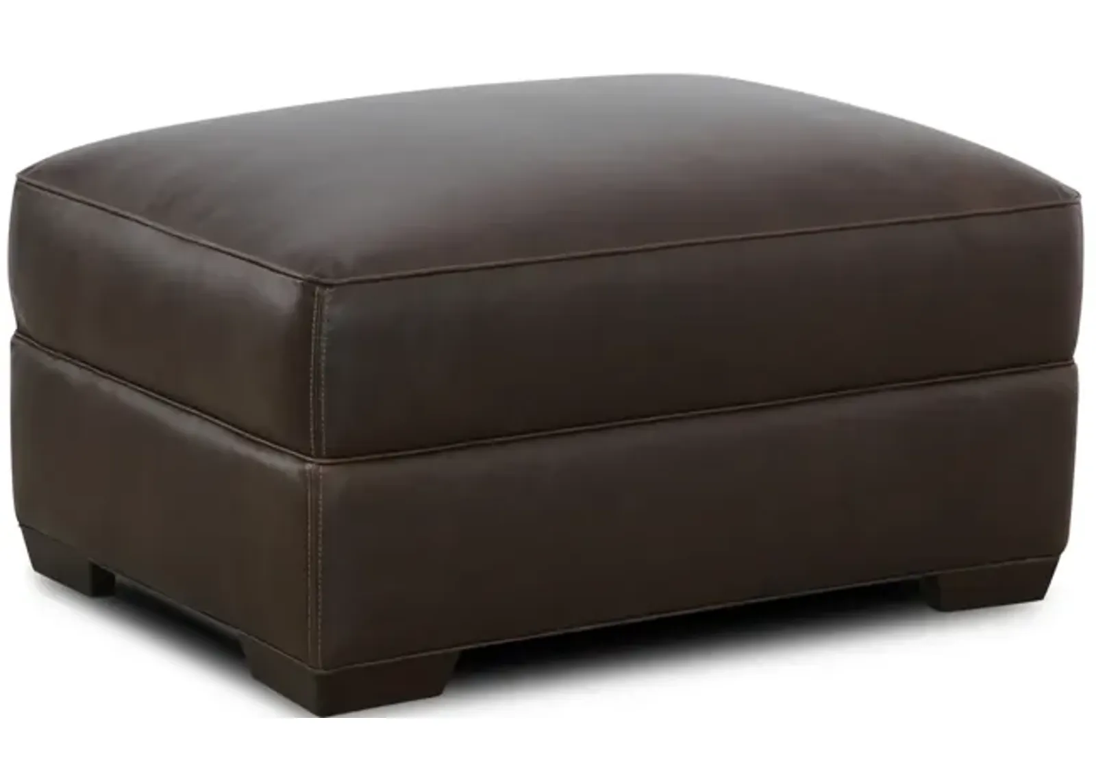 Clara Leather Ottoman